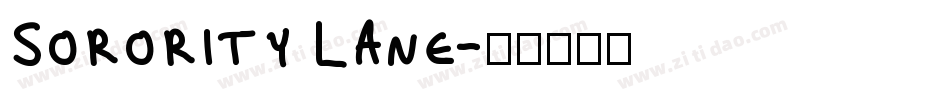 Sorority Lane字体转换